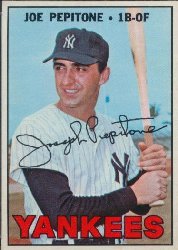 1967 Topps Baseball Cards      340     Joe Pepitone